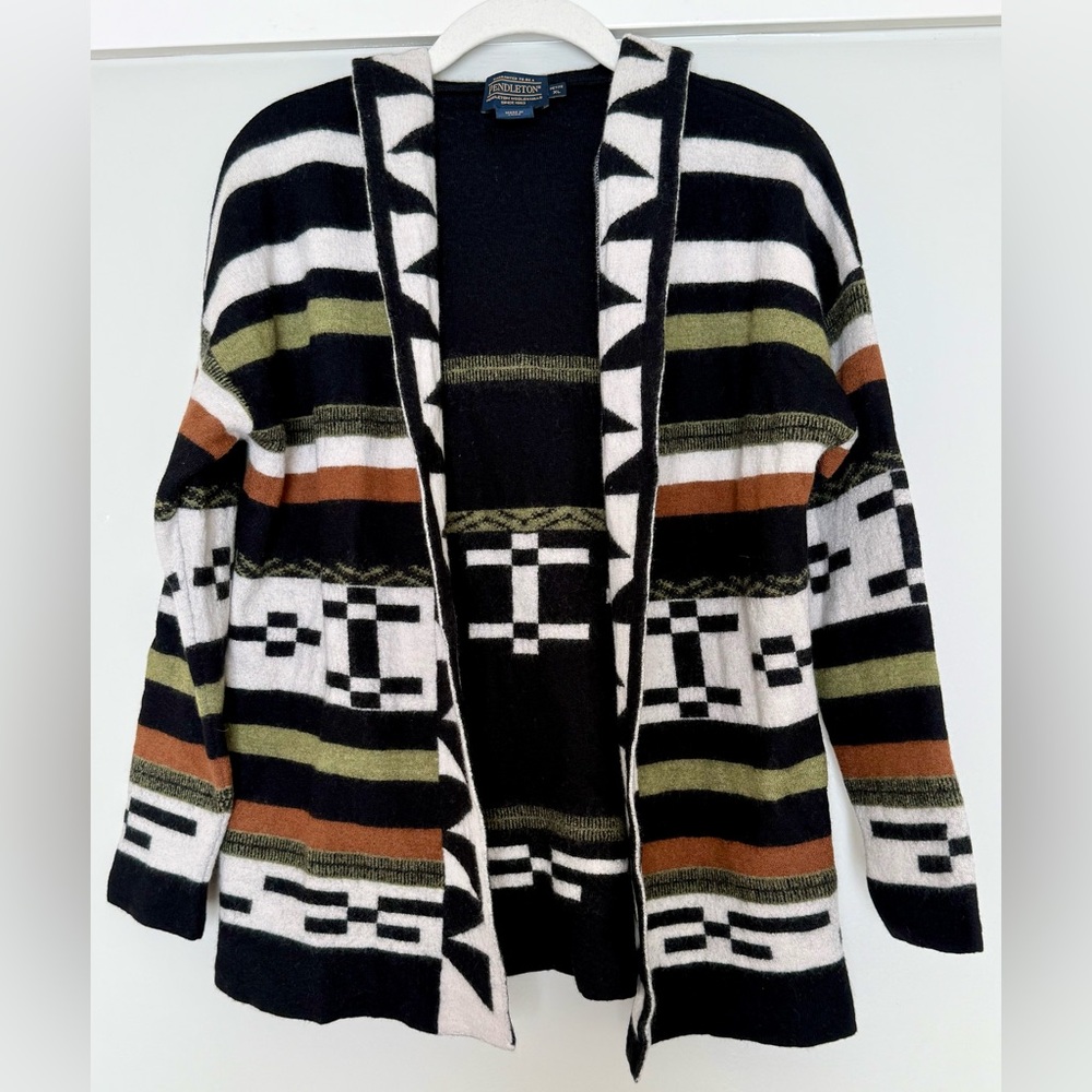 Pendleton 100% Merino Wool Southwestern Cardigan